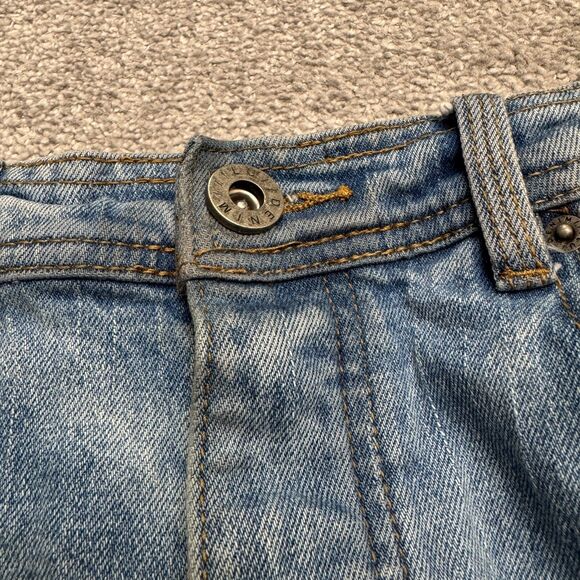 I Love Ugly Smart Zespy Pant Regular Rise Fixed Waist Tapered Slim Denim Jeans - Picture 3 of 16